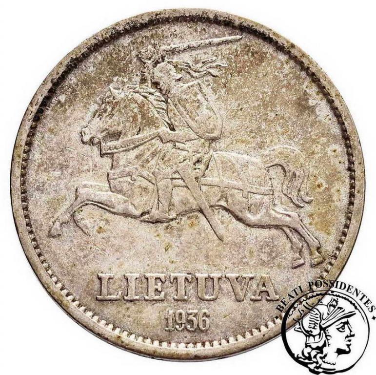 Litwa 10 litów 1936 st.3+