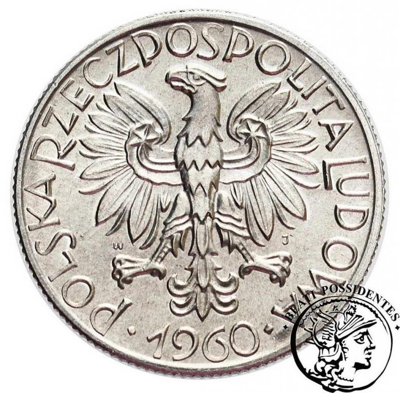PRL 5 złotych 1960 Rybak st.1