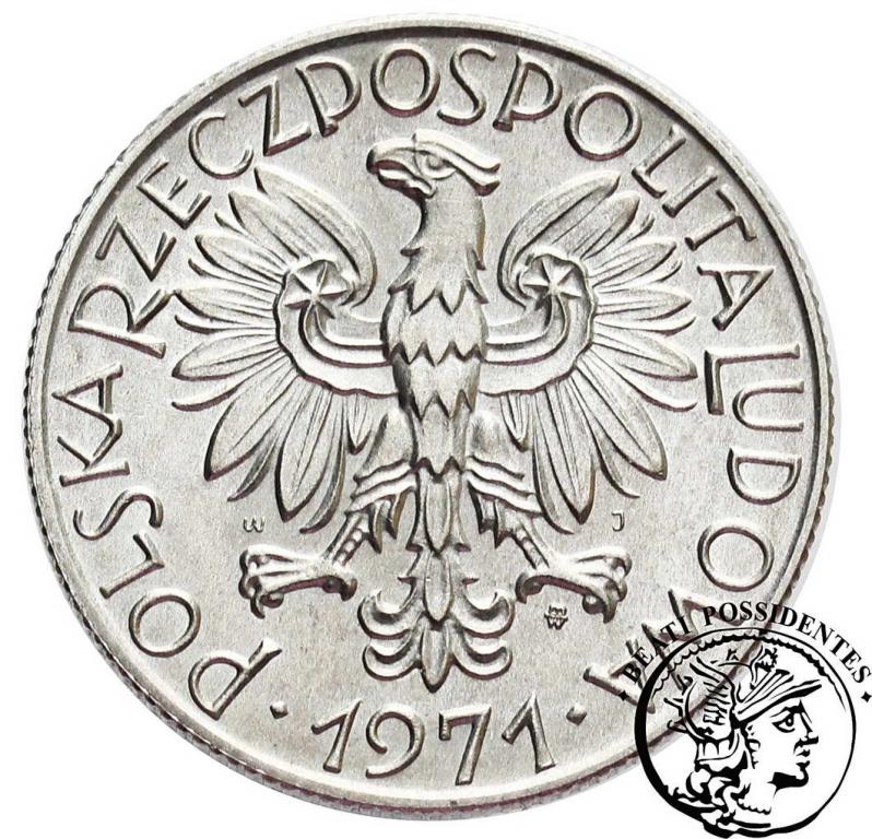 PRL 5 złotych 1971 Rybak st.1-