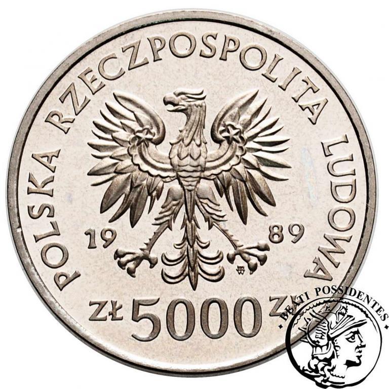 PRÓBA Nikiel 5000 zł 1989 W. Jagiełło st.L