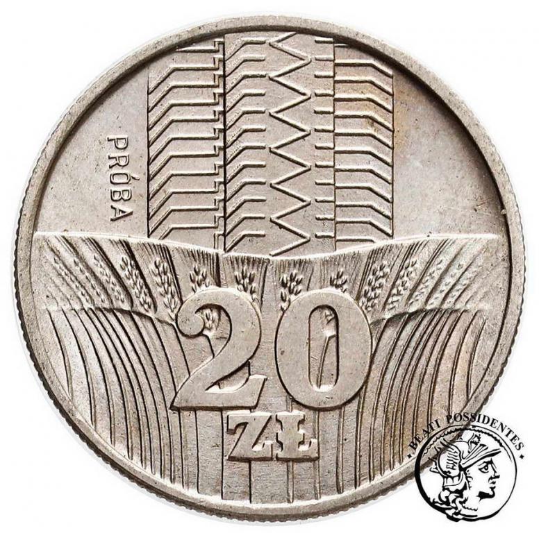 PRÓBA CuNi 20 złotych 1973 wieżowiec st. 1
