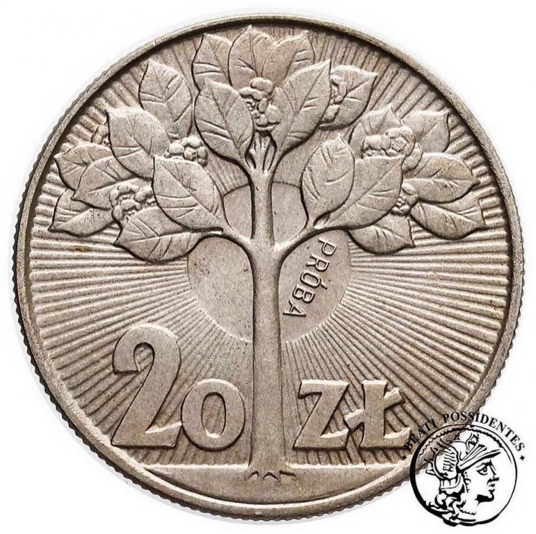 PRÓBA CuNi 20 złotych 1973 Drzewko st. 1