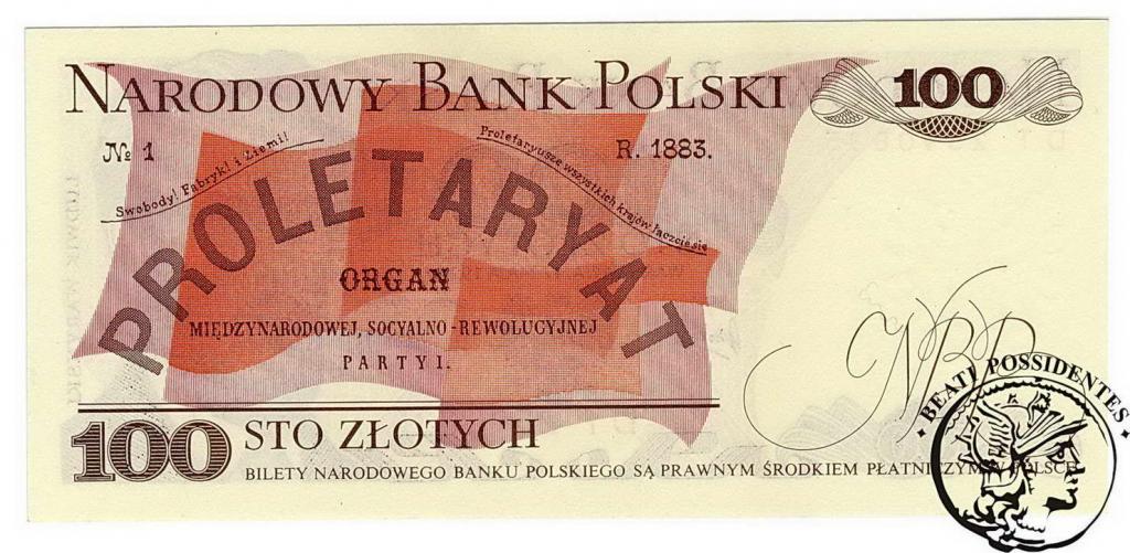 Polska 100 złotych 1976 seria DT st. 1