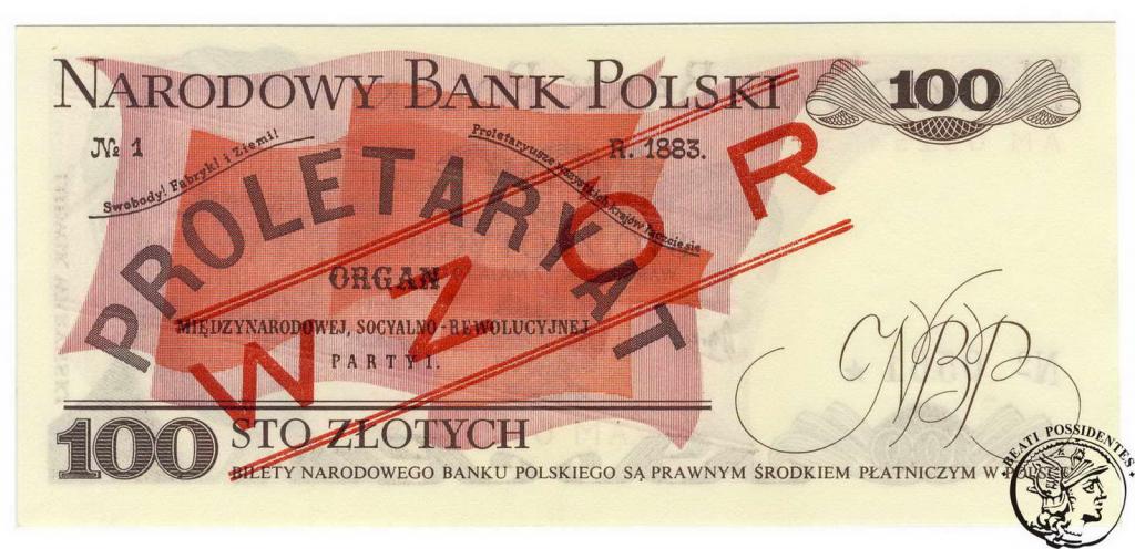 Polska 100 złotych 1976 seria AM WZÓR st. 1