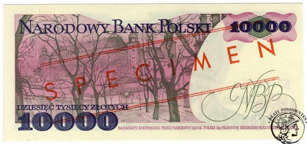Polska 10 000 złotych 1988 seria W WZÓR st. 1