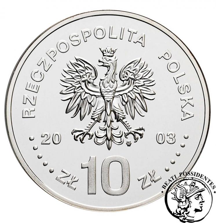 III RP 10 złotych 2003 S. Leszczyński półp stL