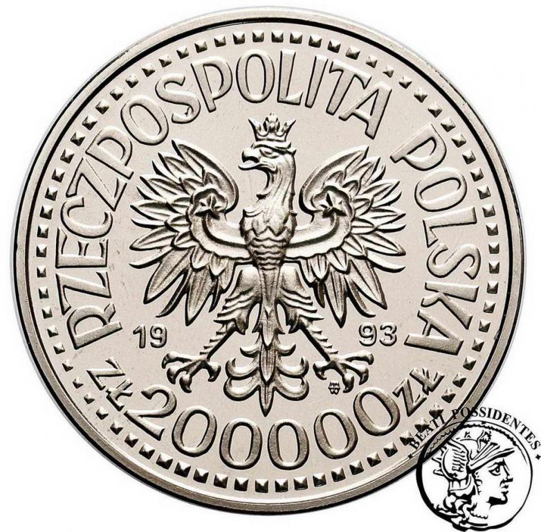 PRÓBA Nikiel 200 000 zł 1993 Jagiellończyk st.L