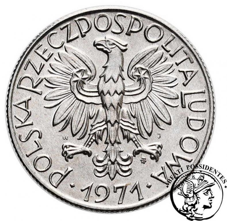 PRL 5 złotych 1971 Rybak st.2