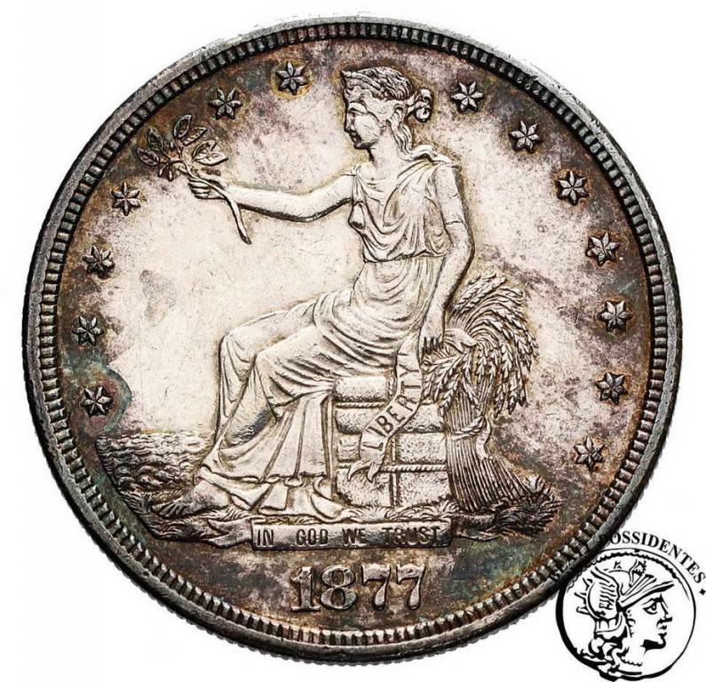 USA 1 trade dollar 1877 S (San Francisco) st.2