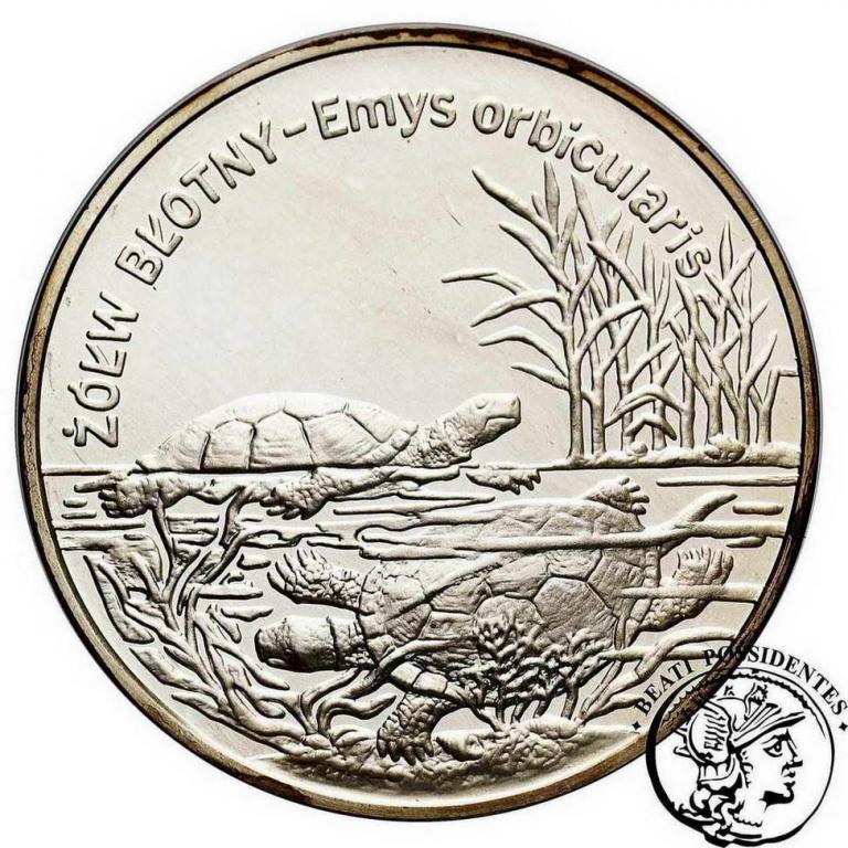 III RP 20 złotych 2002 żółw st.L-