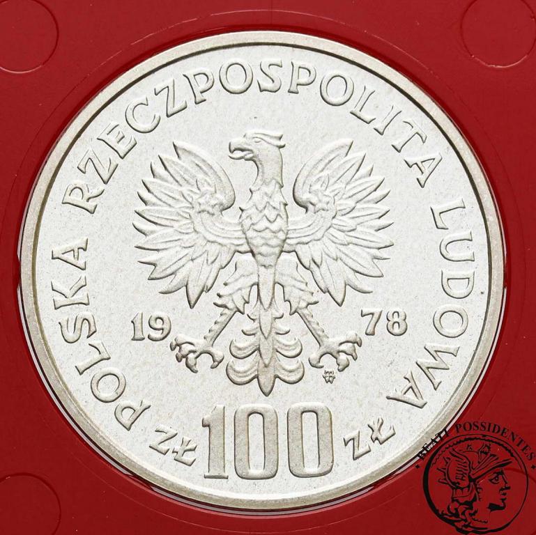 PRL PRÓBA srebro 100 złotych 1978 bóbr st.L-