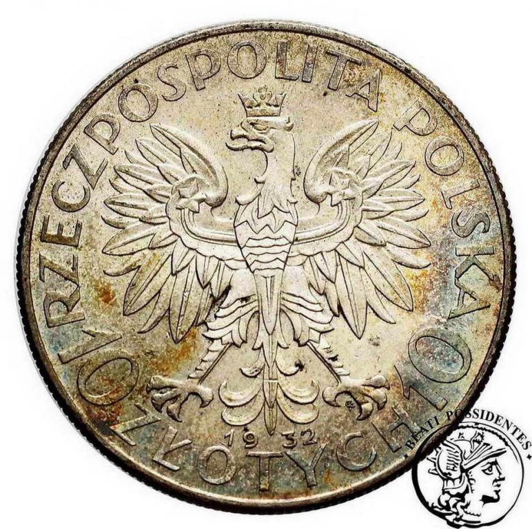 Polska II RP 10 złotych 1932 ze znakiem st.2