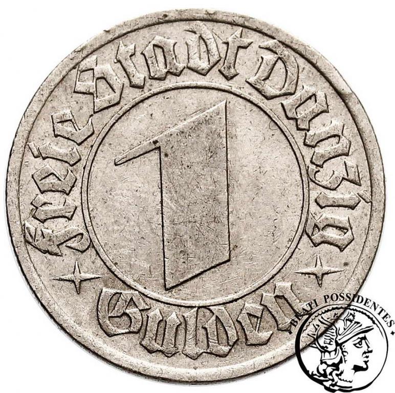Wolne Miasto Gdańsk Nikiel 1 Gulden 1932 st. 3