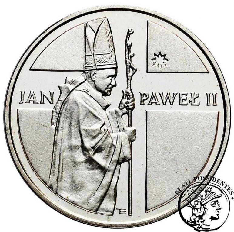 Papież 10 000 zł 1989 Pastorał -R- st. L