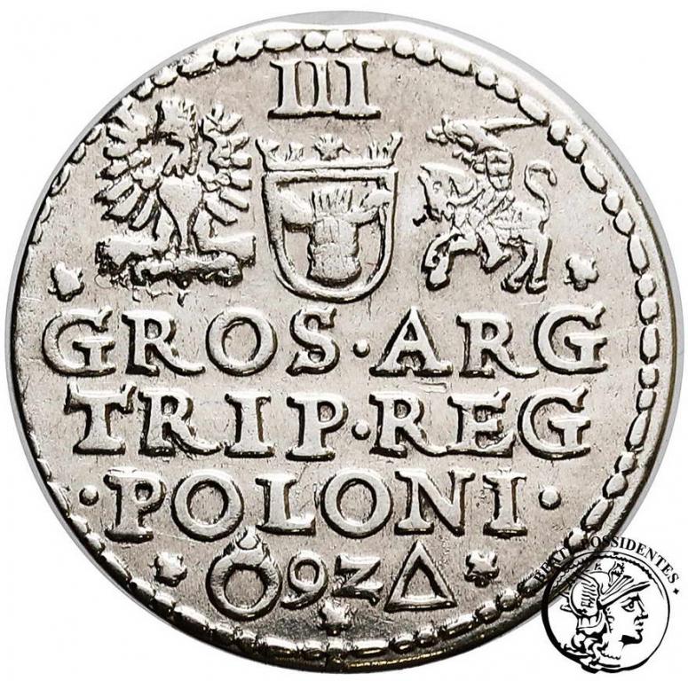 Zygmunt III Waza trojak koronny 1592 Malbork st.3+