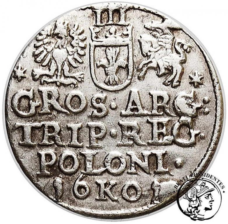 Zygmunt III Waza trojak koronny 1601 Kraków st. 3+