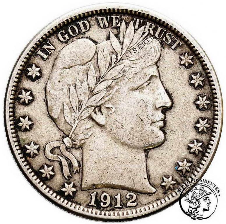USA 1/2 Dolara 1912 S (San Francisco) st.3+
