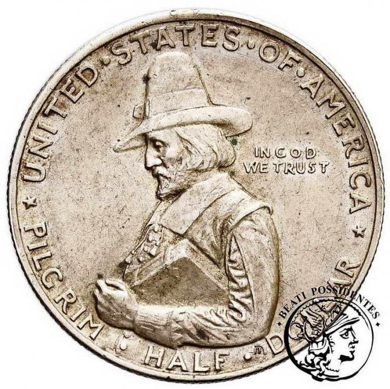 USA 1/2 Dolara 1920 Pilgrim Rhode Island st.2