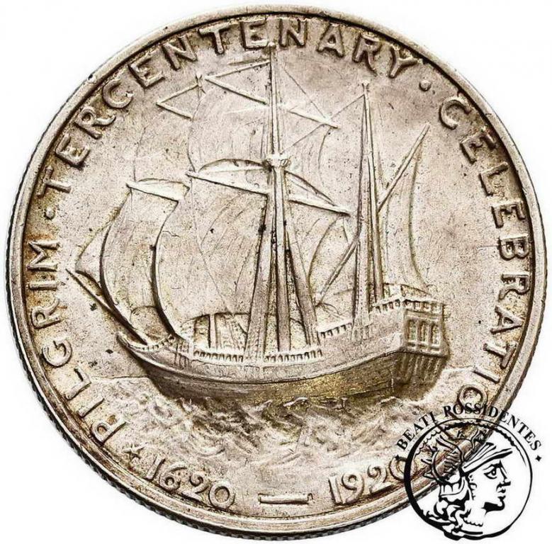 USA 1/2 Dolara 1920 Pilgrim Rhode Island st.2