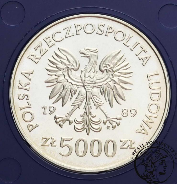 PRL 5000 zł 1989 Toruń Mikołaj Kopernik st. L