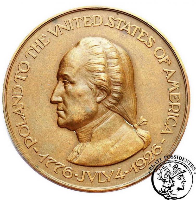 Medal 1926 Polska Stanom Zjednoczonym st. 2