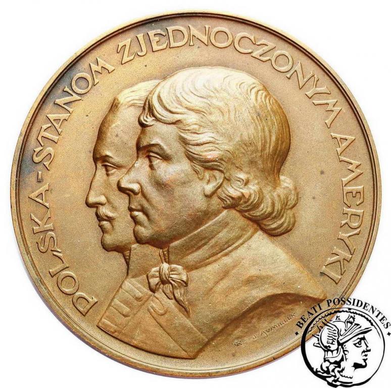 Medal 1926 Polska Stanom Zjednoczonym st. 2