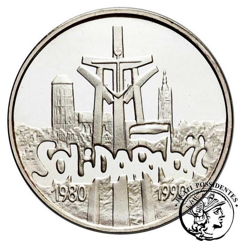 III RP 100 000 zł 1990 Solidarność st.L