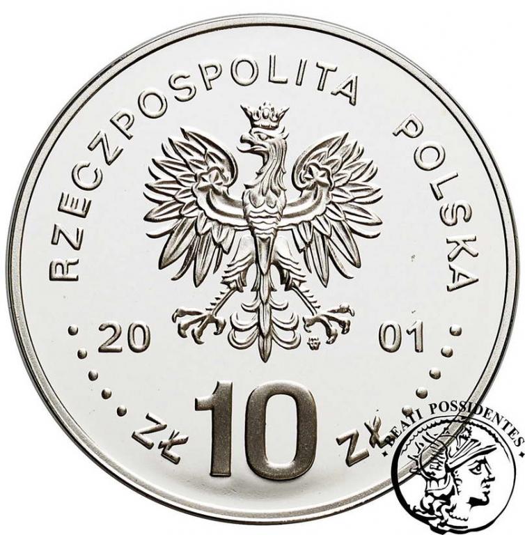 Polska III RP 10 zł 2001 Jan III Sobieski st.L