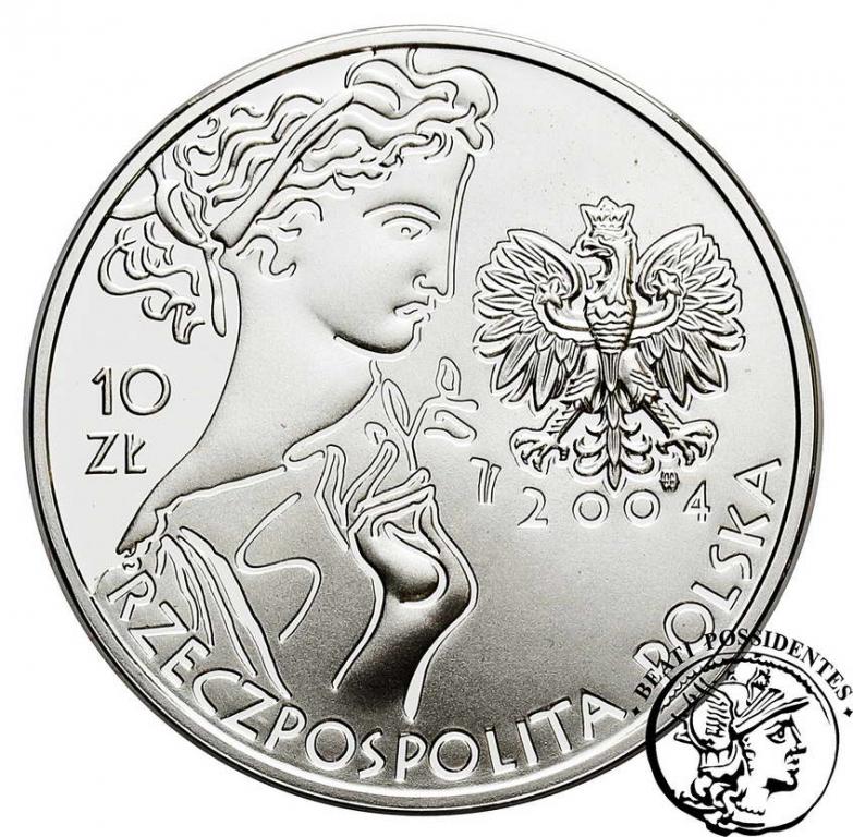 Polska III RP 10 złotych 2004 Ateny st.L