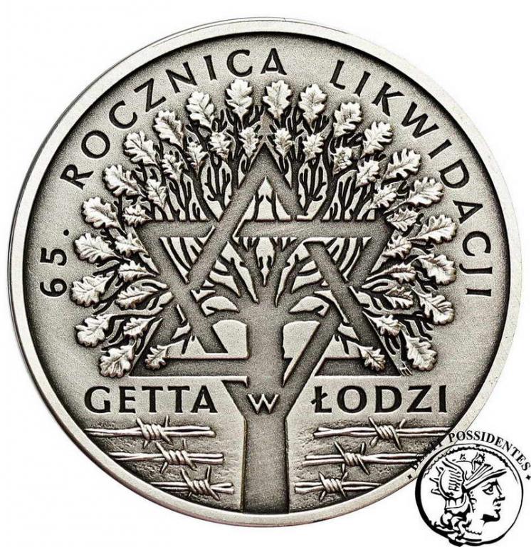 Polska III RP 20 złotych 2009 Getto w Łodzi st.1