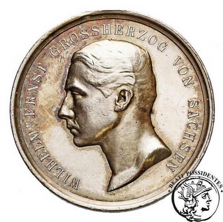 Niemcy Saksonia Medal Za Zasługę srebro