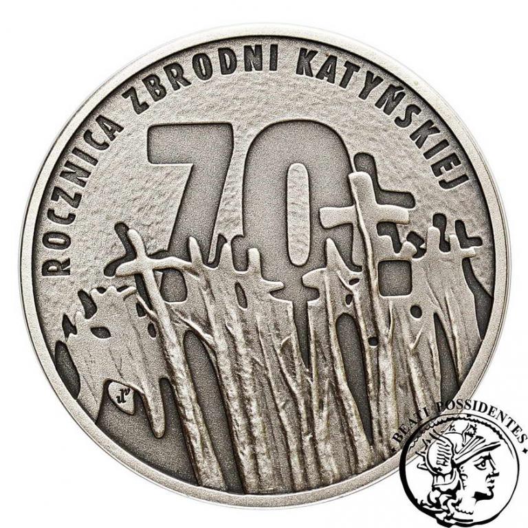 Polska III RP 10 złotych 2010 70 lat Katyń st.1