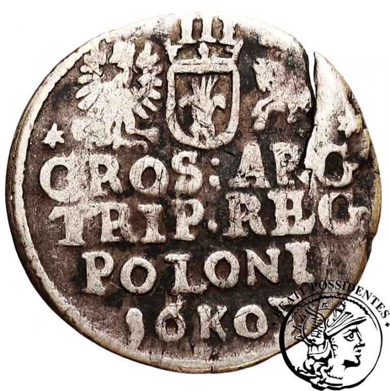 Zygmunt III Waza trojak koronny 1605 Kraków st.3-