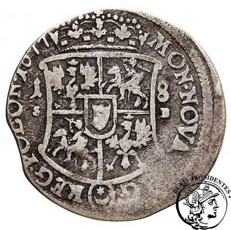 Jan III Sobieski ort koronny 1677 st. 3-