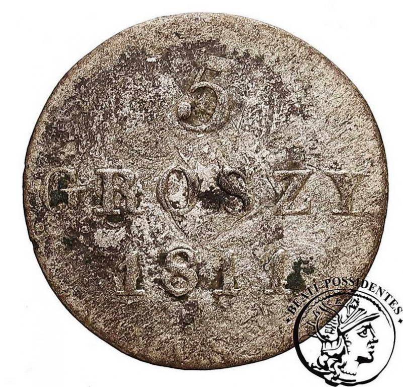 Księstwo Warszawskie 5 groszy 1811 st. 5