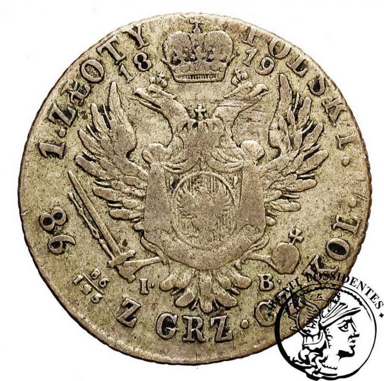 Polska 1 złoty 1819 Alexander I st. 4