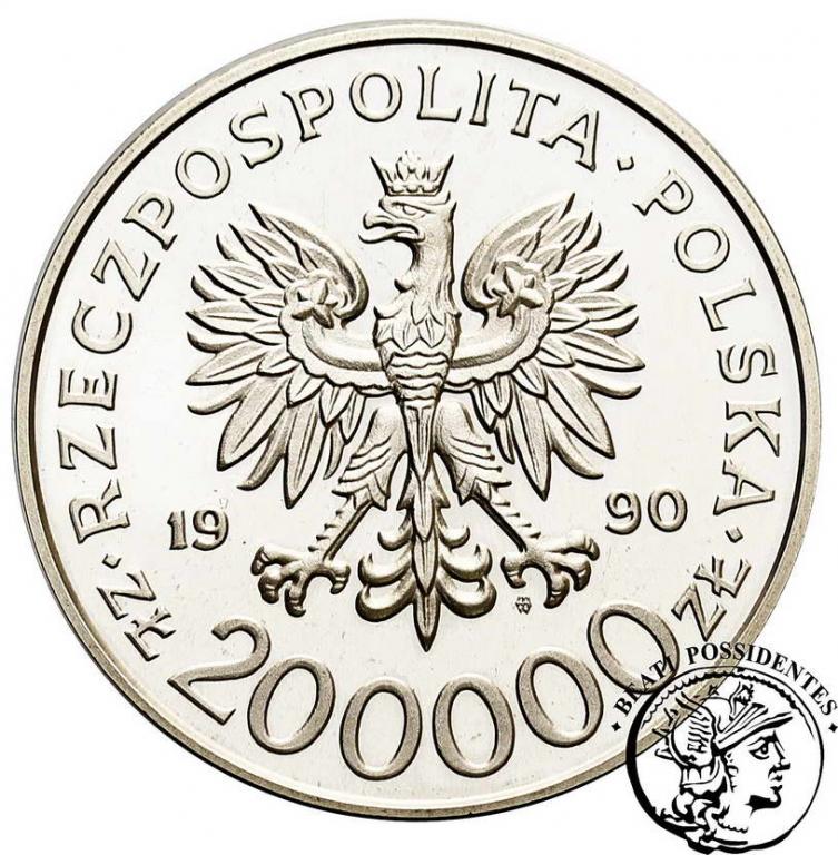 Polska III RP 200 000 zł 1990 Rowecki Grot st. L