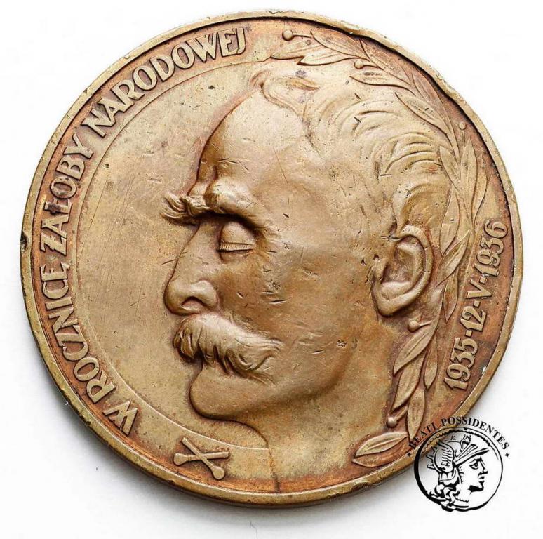 Polska medal Józef Piłsudski 1936 st. 3+