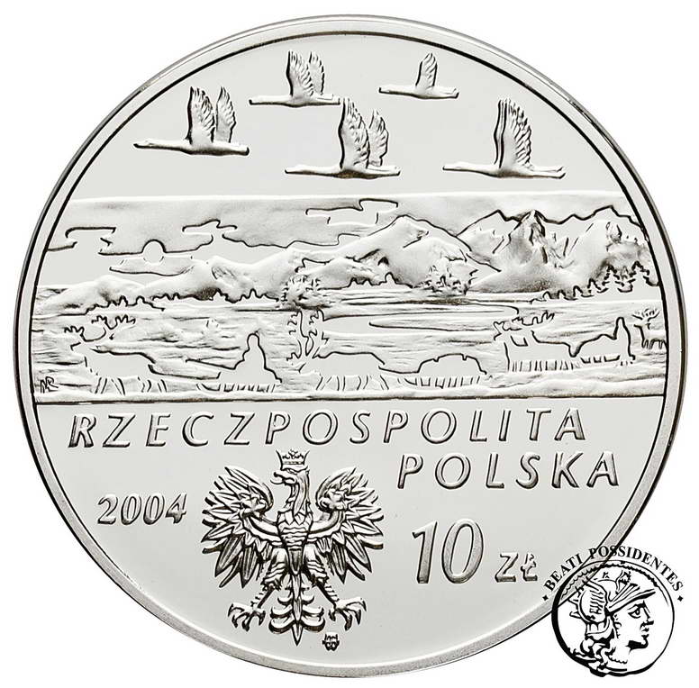 Polska III RP 10 złotych 2004 Czekanowski st.L/L-