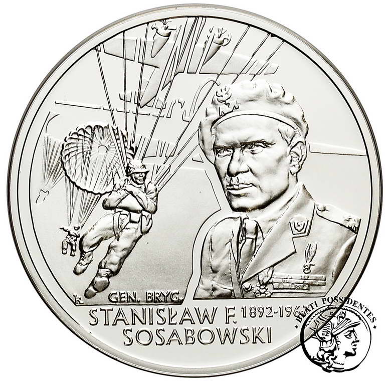 Polska III RP 10 złotych 2004 Sosabowski st.L