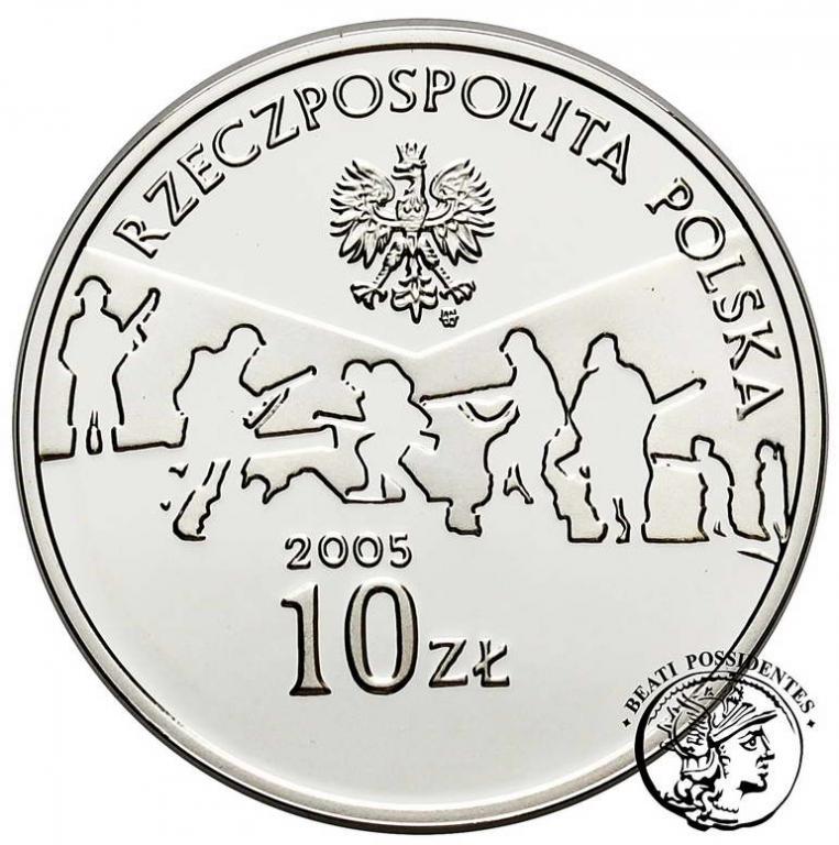 Polska III RP 10 złotych 2005 Koniec wojny st.L