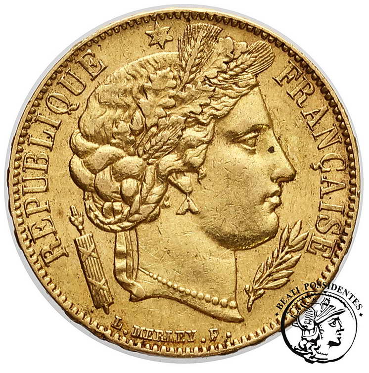 Francja 20 franków 1850 A st. 3+