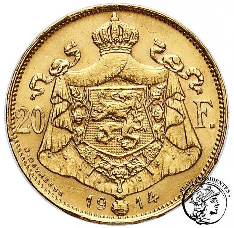 Belgia 20 franków 1914 (flamand) st. 2