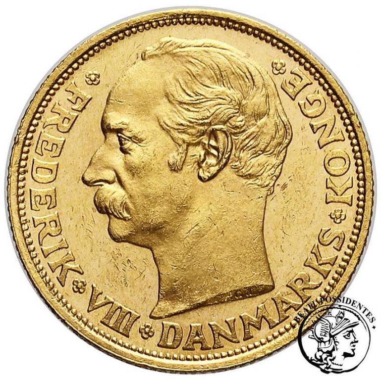 Dania 20 koron 1908 Fryderyk VIII st. 2