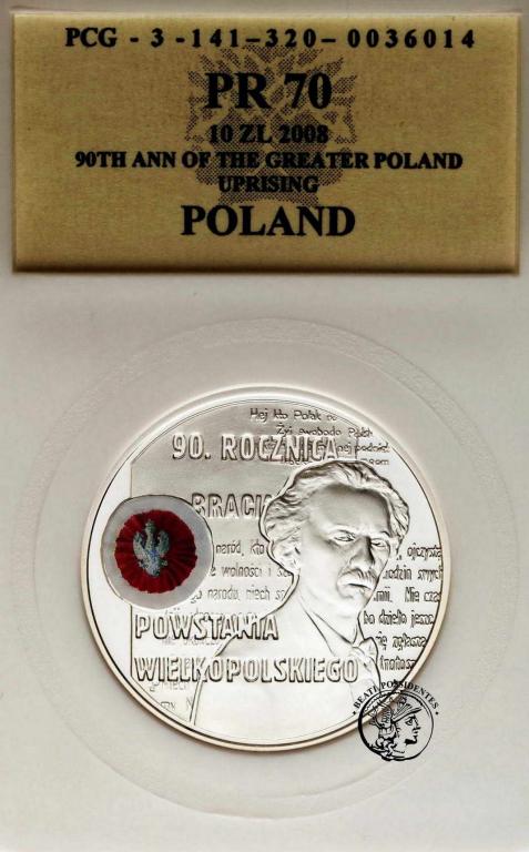 10 zł 2009 Powstanie Wielkopolskie PCG PR 70