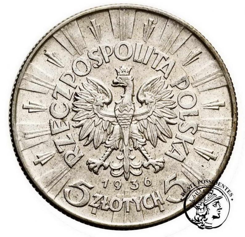 II RP 5 złotych 1936 Piłsudski st. 2