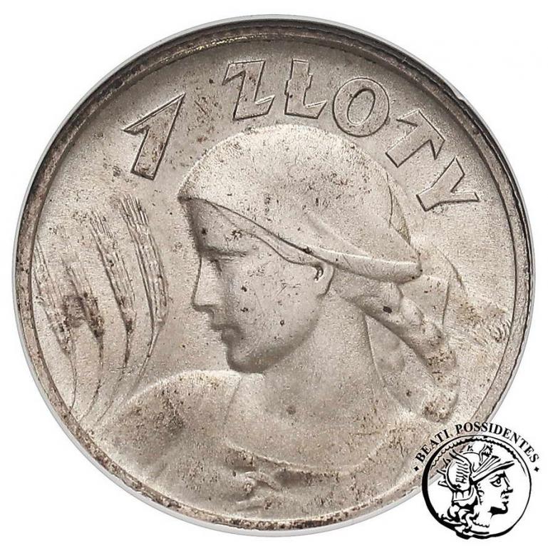 Polska II RP 1 złoty 1925 GCN MS 65