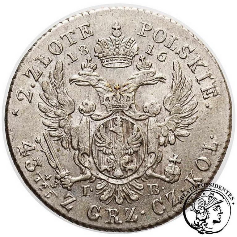 Polska 2 złote 1816 IB Alexander I st.2