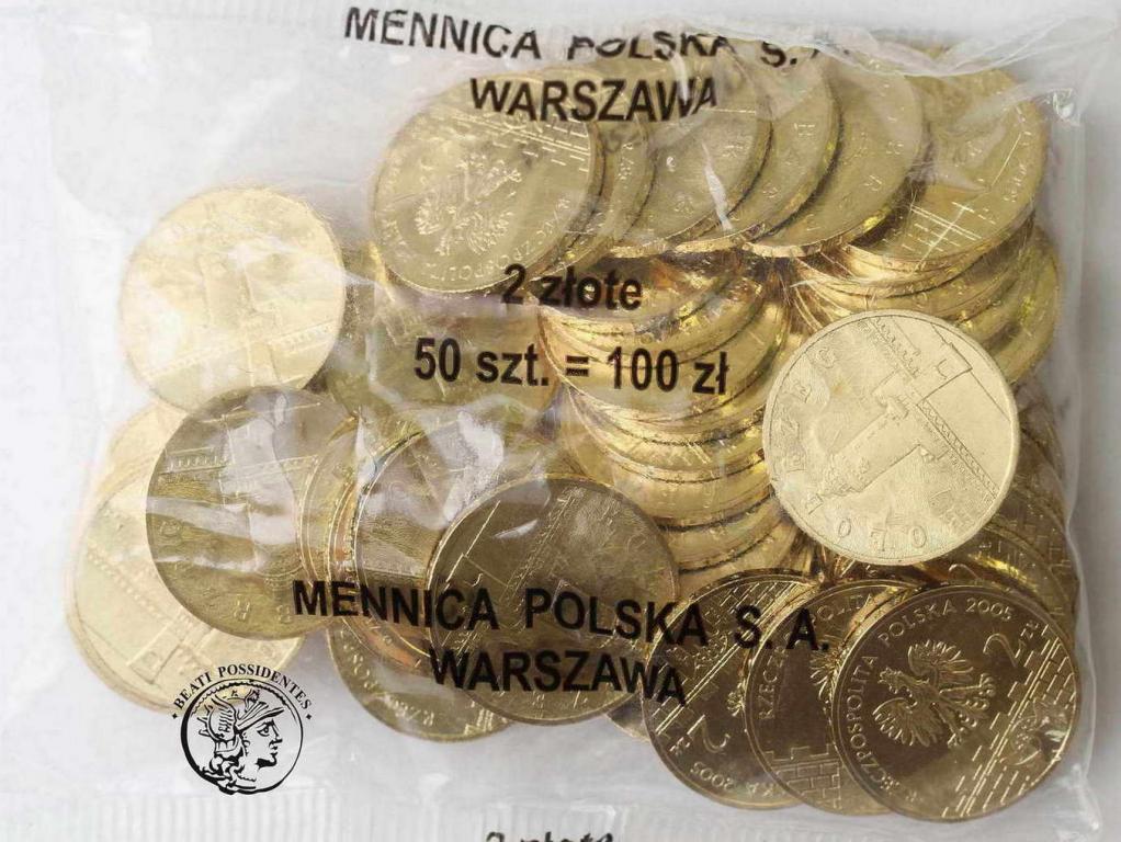 III RP 2 złote 2005 Kołobrzeg worek menniczy