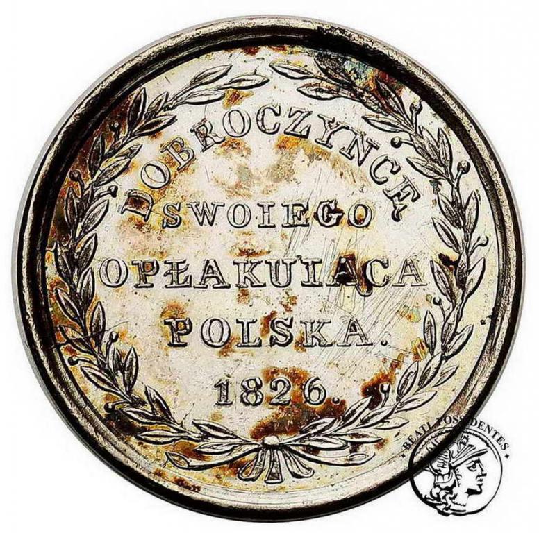 Polska Medal 1826 opłakująca Polska st. 2